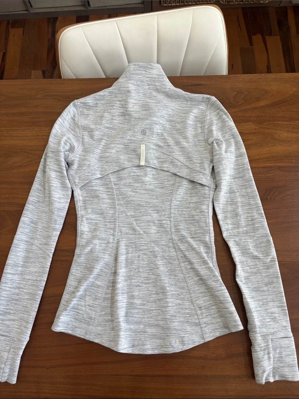 Lululemon Define Jacket Asia Gray White Spacedye Size 2 Like new!!